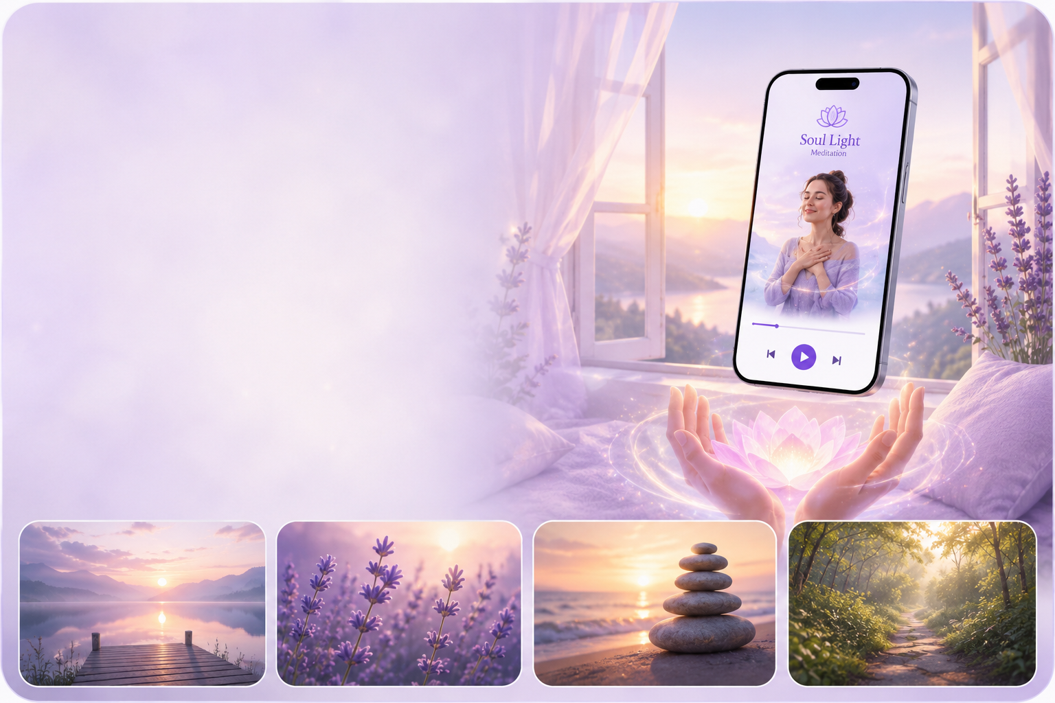 Аудіокурс Soul Light Meditations для зниження тривоги